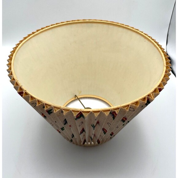 Vintage Pierre Deux Provencal Fabric Lamp Shade Hardback Pleated 12" x 9" RARE - Picture 6 of 9